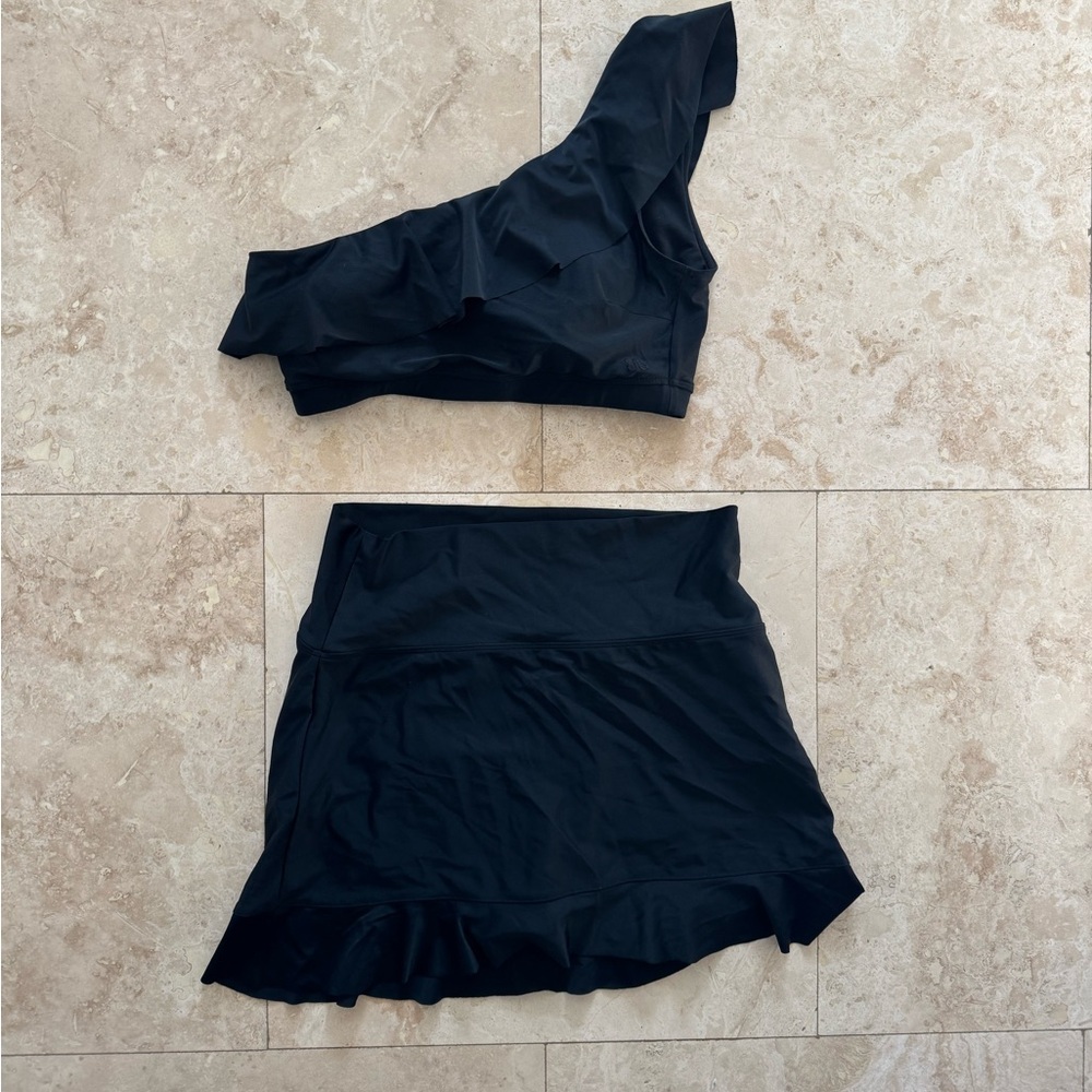 Albion Fit Ruffle Swim Suit